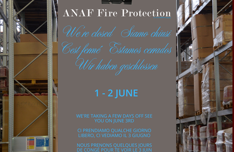 Anafgroup: Chiusura per festività!